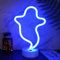 YIVIYAR Ghost Neon Lights - Night Light LED Sign USB/Battery Powered Ghost Decor for Halloween Party & Office/Home Decor