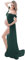 FEOYA Robes Enceintes Maternité Photographie Robe Sexy Longue Jupe en Mousseline de Soie Fente Avant pour Souvenirs Photographie Vert S