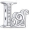 FOREVER QUEEN Buchstaben Alphabet Charm Bead für Armbänder Charm Anhänger 925 Sterling Silber