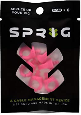 Sprig Dispositif de gestion des câbles pour caméras cinéma (6-Pack, 6-Paquet, 6-Rose)