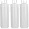 beyonday 3pcs Seasoning Squeeze Bottles, 3 Hole Ketchup Mustard Dressing Squeeze Squirt Bottles, Salad Sauce Condiment Cream Squeeze Bottles for Kitchen Restaurant Bakery(24oz, White)