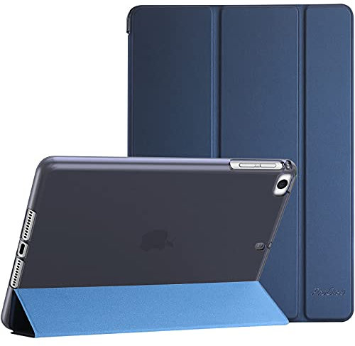 ProCase iPad mini Case for 7.9 inch iPad mini 5 2019 / Mini 4 3 2 1 (Old Model), Slim Soft TPU Back Cover Trifold Stand Folio Smart Case for iPad mini 5th Generation, iPad mini 4 3 2 1 -Navy