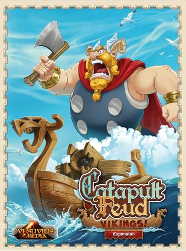 Vesuvius Media | Catapult Feud Vikings Expansion | Brettspiel Erweiterung | 2+ Spieler | 20-30 Minuten