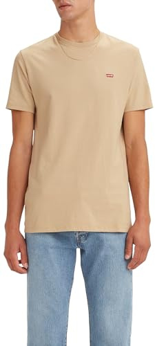 Levi's Men's Ss Original Housemark Tee- Core Chesthit Logo T-Shirt, Fields of Rye, XS