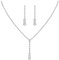 Wedity mariage collier en cristal boucles d'oreilles en argent ensemble mariée tour de cou colliers pendentif bijoux de mariage pour femmes et filles