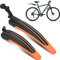 Fahrrad Schutzblech Set 20-26 Zoll Verstellbarer Spritzschutzset Vorne Hinten Schmutzfänger MTB Quick Release Befestigung Steck Kotflügel zum Schutz vor Spritzwasser Schmutz für Mountainbike Citybike