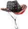 VALICLUD Usa Flagge Usa-flaggen Us Flagge Amerikanischer Cowboyhut Amerikanische Flaggen Amerika-Flagge Vintage Amerikanische Flagge Sonnenschutzhut Für Damen Sommer Fräulein Flaggenkappe