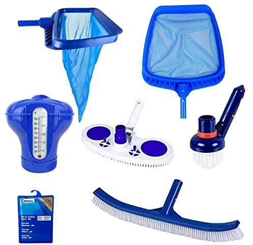 well2wellness® Pool Zubehör Set Reinigungs Set PREMIUM 10 - 7-teilig