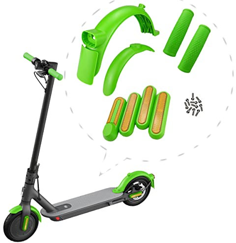 Gleamydot Hinterer Kotflügel Electric Scooter 3 Hinterer Kotflügel Ersatz Sets Kompatibel für Xiaomi E Roller Mi M365 1S Pro 2 Essential Zubehör (grün1)