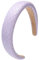 LONEEDY 4,3 cm Leder Hartes Stirnband Breites Stirnband Gepolstertes Stirnband Haarband für Frauen (Quadratisch Flieder)