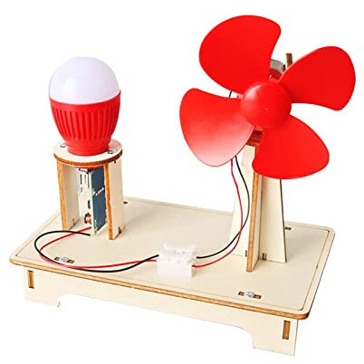 MagiDeal Experimento de Ciencia Aerogeneradores Pequeños inventos DIY Experimento de Ciencia educativa para Adolescentes Niños Niños Regalos de
