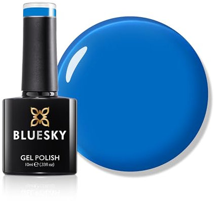 Bluesky Gel Nail Polish 10ml, Sky Loud - AW2312, Blue Soak-Off Gel Polish for 21 Day Manicure, Professional, Salon& Home Use, Requires Curing Under UV/LED Lamp