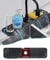 Abulun paraspruzzi lavello cucina-24in nero tappetino per rubinetto-tappetino silicone proteggi lavandino cucina-scolapiatti da appoggio per lavello