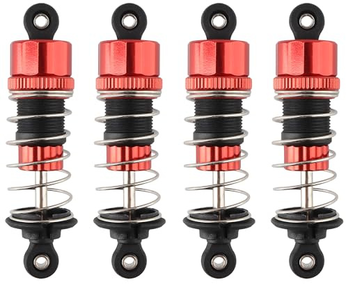 GDOOL 4 Stück 16510R Aluminium ölgefüllte Stoßdämpfer Zubehör Ersatzteile für H16GT H16DR H16BM H16 H16P H16E 16208 16209 16210 HB17 HP161S H17 1:16 bürstenlose RC Monster Trucks Autos