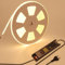 BENLUN 48V LED Strip 20M, LED Streifen 3000K Warmweiß Aussenbereich, LED Band Outdoor IP65 Wasserdicht Sehr Hell 150W Schneidbar Selbstklebend mit Netzteil und Stecker