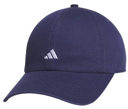 adidas Damen Saturday Hat, Relaxed Fit Athletic Adjustable Cotton Baseball Cap Baseballkappe, Dunkelblau/Weiß/3.0, Einheitsgröße