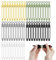 RHQFDM 50 Pieces Reusable Stretch Silicone Ties,Elastic Cable Organizer,Cable Management Colored Silicone Cable Ties Set,for Computer,Headphone Cable Management,Food Bag Sealing