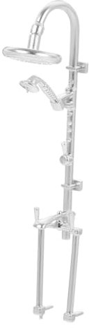 BCOATH Realistic Miniature Shower Head Bathroom Scene Prop Dollhouse Shower for 1:12 Scale Miniature Furniture