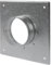 Kanalanschluss Flansch Ø 80 mm, Verzinkter Stahl, Gerader oder flexibler Rohrflansch für Heizung, Kühlungs und Belüftungssysteme (8 cm)