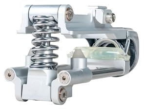 Air Seat 25 Vollschwebende Sattelfederung für Fahrrad (Silber, L)