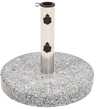 Tidyard Socle de Parasol Granite Rond 20 kg Base de Lestage, Pied de Parasol pour Parasols, Support de Parasol pour Terrasse, Piscine, Patio, Jardin, Balcon
