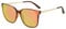 DUCO Sonnenbrille für Damen Polarisiert Sonnenbrille mit UV400 Schutz Vintage Klassisch Runde Metall Rahmen Leichtgewicht Übergroß Sonnenbrillen W016 (15- Tortoise Frame Revo Pink Lens)