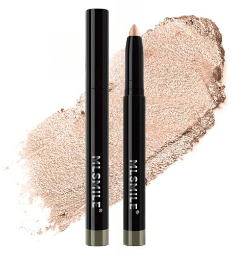 Eyeshadow, Heller Lidschattenstift, Puderstift in Handlicher Stiftform, Hochpigmentierter Lidschatten, Lidschatten Makeup Pen Werkzeug (Champagner)