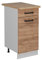 Vicco Küchenunterschrank R-Line, Goldkraft Eiche, 40 cm AP Eiche