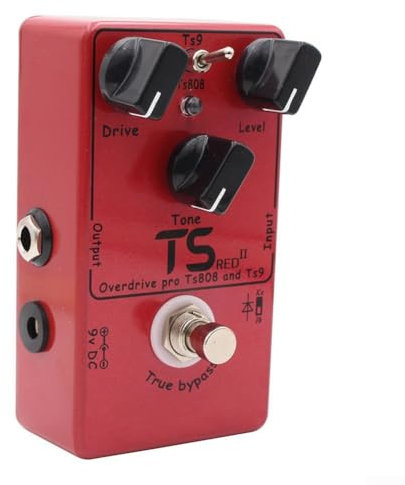 Zoegneer Guitar Effect Pedal For Demonfx 2.0 Version For TSRED II Includes Overdrive And Booster Modes 11.5 * 6.5 * 5CM