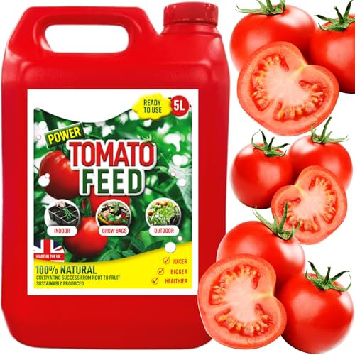 5L Rapid Ready To Use Tomato Feed Healthy Plant Feed Nutrient Packed For Peppers, Cucumbers, Tomatoes & Aubergines (1 x 5 Litres)
