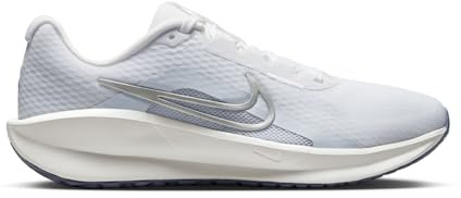 Nike Damen W Nike Downshifter 13 Laufschuh, White/Metallic Silver/Football, 40.5
