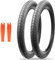 2 Stück 20 x 2,125 Fahrradreifen, BMX-Fahrradreifen, ohne Schläuche, für Kinder, schwarz, 50,8 cm, Faltreifen, passend für BMX-Kinderfahrräder, schwarz, 2 Reifen, 2 Hebel (ohne Schläuche), 50,8 x 5,4