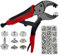 Set di bottoni a pressione con pinze: Set di pinze portatili per occhielli con 60 set di bottoni a pressione da 15 mm con pinze per teloni per barche, Heavy Duty Snap Heavy Duty Snap Fastener Tool