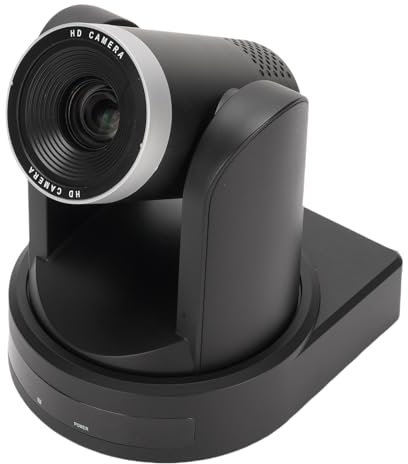 YUEHISY Konferenzraumkamerasystem, 1080p 60 HD PTZ -Kamera mit 12 -Fach Optischer Zoom und KI -Tracking, für Videokonferenz und Vorlesung (EU-Stecker)