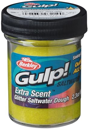 Berkley Gulp!® Saltwater Dough Angelköder | Weiche Köderpaste mit extremer Duftverteilung | Köder für das Meeresangeln auf Verschiedene Fischarten | Bewährte Gulp!-Formel | 65 g | Mehrere Optionen