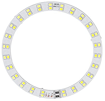 Yechiry Ringlichtplatte, Hohe Helligkeit, 10 W, LED-Ringlichtpaneel für die Tägliche Beleuchtung, Selfie-Ringlichtplatte mit Kaltem und Warmem Licht, USB-betrieben, für LED-Glühbirnen, Kleine
