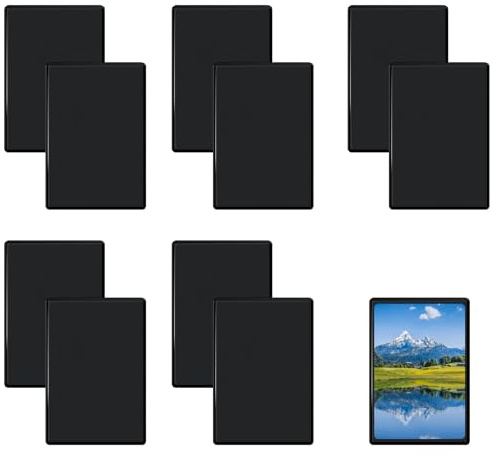 10 Stück Magnet Bilderrahmen 9.5 x 6.5 cm Magnet Bilderrahmen Mini Magnetrahmen Magnetische Bilderrahme Klein Magnetic Photo Pockets Schwarze Fotoschutzhüllen Magnetische Fotomagnete Gestalten für DIY