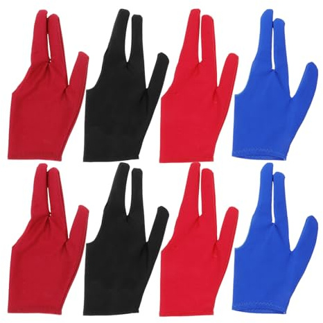Hemobllo 8 Stück Yo Yo Handschuh rutschfeste Dreifingerhandschuhe aus Elastischem Polyester Bequeme Jo Jo Handschuhe für Damen Herren Flexibler Ballhandschuh bei Feuchtem