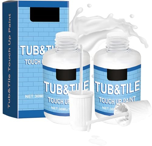 2 Stück 30 Ml Badewannenlack Weiß Fliesenlack Badezimmer Badewannen Lack Weiss Emaille Lack Emaille Reparaturset Badewannen Reparaturset Weiß Schnelle Filmbildung Zur Reparatur Kleinerer Unebenheiten