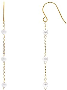 Heideman Ohrringe Velia Damen Edelstahl mit Perle weiß Fischhaken | Toller Geschenktipp für Partnerin oder beste Freundin, elegant und alltagstauglich, hautfreundlich, nickelfrei