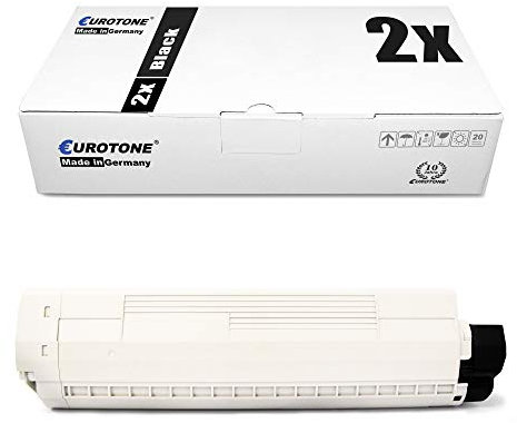 2X Eurotone Toner für Oki MC 853 873 wie 45862840 Black Schwarz Kartuschen Druckerpatronen