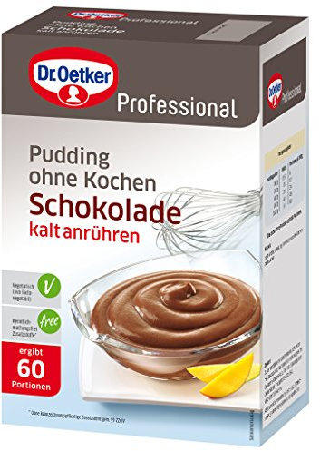 Dr. Oetker Professional Pudding ohne Kochen mit Schokoladen-Geschmack, Cremepulver in 1 kg Packung