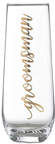 Lillian Rose G116 GM Gold Groomsman Calice da champagne senza stelo, realizzato