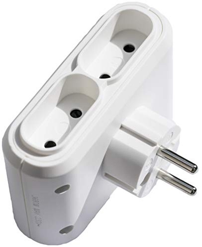 4-Fach Multistecker für 4 x Eurostecker - KINDERSCHUTZ- Adapter Mehrfachstecker Verteiler Steckdose
