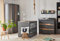QMM TraumMoebel Babyzimmer Kinderzimmer komplett Spring Set A GRAU Schrank Kommode Bett Regal