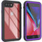 PunkCase iPhone 8 Plus Waterproof Case [Rapture Series] Protective IP68 Certified Full Body Cover W/Built In Screen Protector [Clear Back] For iPhone 7 Plus (2016) & 8 Plus (2017) (5.5) (Purple)