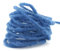 80 m x 3-4 mm Wollkordel BLAU Wolldocht Kordel 100% Wolle Filzband Dekoband Schleifenband Geschenkband Filzkordel Wollschnur Wollband Bastelwolle
