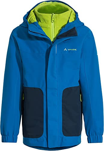 VAUDE Unisex Kinder Kids Campfire 3in1 Jacket Iv, Radiate/green, 122-128 EU