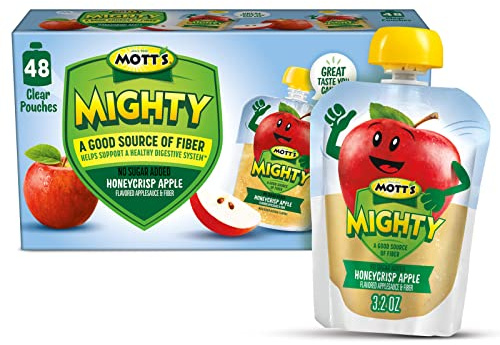 Mott's Mighty Honeycrisp - Salsa di mele, 90 ml, trasparente, 48 pezzi (4 confezioni da 12 pezzi)