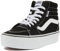 Vans Filmore Hi Platform Zapatillas Para Mujer, Canvas Black/White, 38 EU